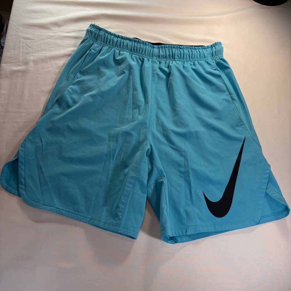 Nike Men's Light Blue Athletic Shorts